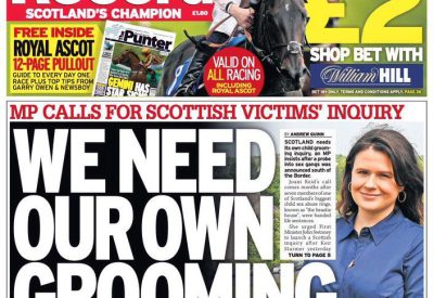 Daily Record front page 17 June 2025